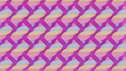 Marshmallows on purple background