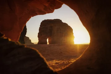 Foto op Plexiglas Elephant Rock in Al-Ula Saudi Arabia in January 2022 © Lukas