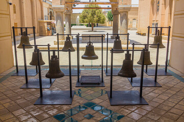 Collection of bells of the Vank cathedral in Isfahan, Iran