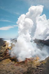 Mount Etna Smoking in Sicily, Italy taken in May 2022