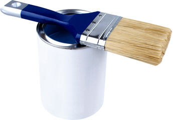 Paintbrush With A Paint Can - Isolated