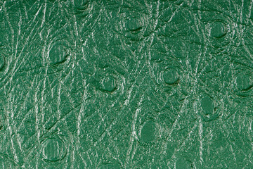 Green leather