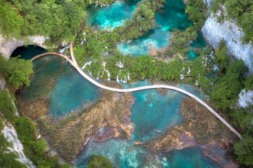 Plitvice Lakes National Park in Croatia taken in May 2022