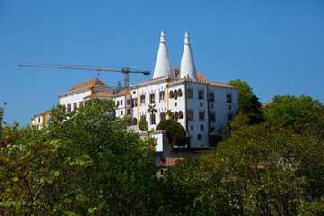 Fototapeta na wymiar Image of National Palace of Sintra at sunny day, Portugal