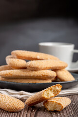 ladyfingers cookies on the table.
