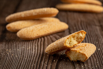 ladyfingers cookies on the table.