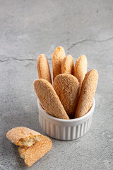 ladyfingers cookies on the table.