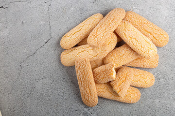 ladyfingers cookies on the table.