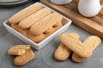 ladyfingers cookies on the table.