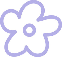 Flower outline doodle