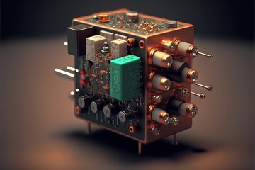 Vintage Electronic Component, made for processing energy in a more effective and efficient way on it's historical moment