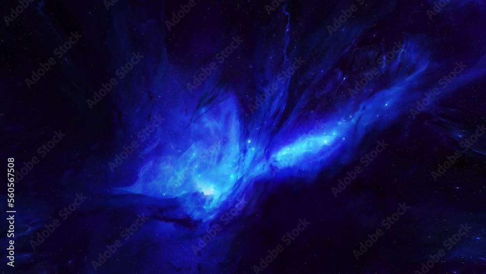 Canvas Prints colurful nebula in deep space