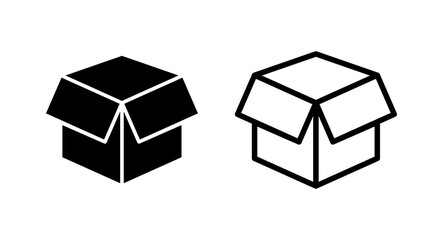 Box icon vector illustration. box sign and symbol, parcel, package