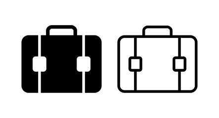 Briefcase icon vector illustration. suitcase sign and symbol. luggage symbol.