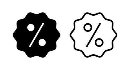 Discount icon vector illustration. Discount tag sign and symbol