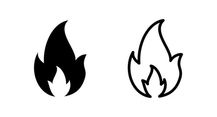 Fire icon vector illustration. fire sign and symbol