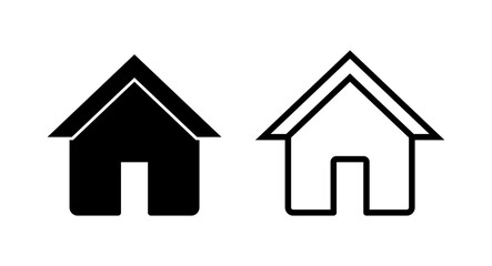 Home icon vector illustration. House sign and symbol