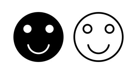 smile icon vector illustration. smile emoticon icon. feedback sign and symbol