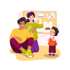 Create flexible curricula isolated cartoon vector illustration.