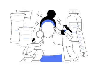 Cosmetology abstract concept vector illustration.