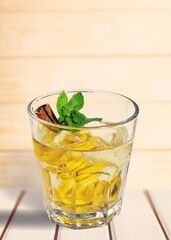 Tasty alcohol cocktail drink in glass