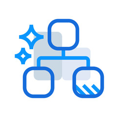 Structure business icon collection with black outline style. symbol, set, web, line, technology, internet, design. Vector Illustration