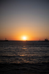 Fototapeta na wymiar Mykonos Sonnenuntergang Meer