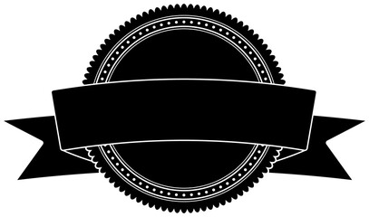 Seal, badge, award, stamp. Simple illustration, line art, clipart, geometric, icon, object, shape, symbol, etc. PNG with transparent background. Design elements for websites and other graphics.
