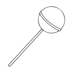Vector lollipop doodle style, lollipop icon