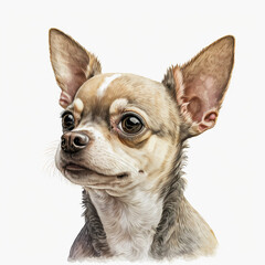 “Generative AI” Chihuahua digital illustration.