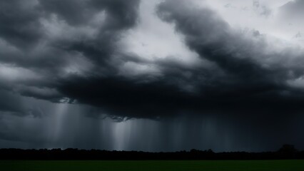 Fototapeta na wymiar Dark moody storm clouds. Ominous warning.