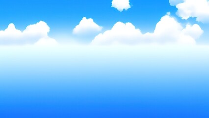 Obraz na płótnie Canvas Sky background wide. Realistic white clouds.