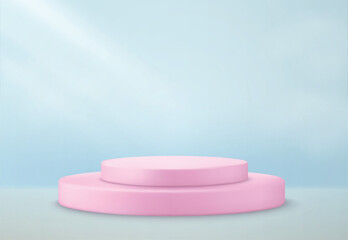 Abstract minimal scene with geometric 3d podium. product presentation, show cosmetic product display, mock up