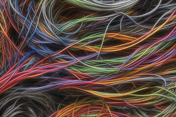 Electric Wiring Multicolored Installation Cable. IA technology