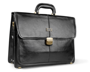 Beautiful new black business briefcase