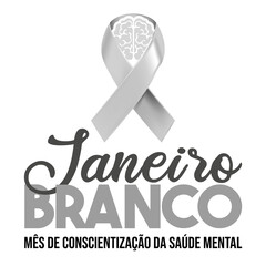 janeiro branco, janeiro branco mês de conscientização da saúde mental, janeiro branco saúde mental, saúde mental, janeiro, branco, campanha janeiro branco - obrazy, fototapety, plakaty