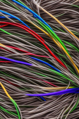 Electric Wiring Multicolored Installation Cable. IA technology