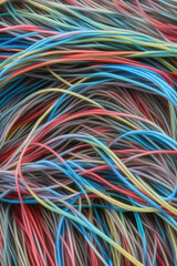 Electric Wiring Multicolored Installation Cable. IA technology