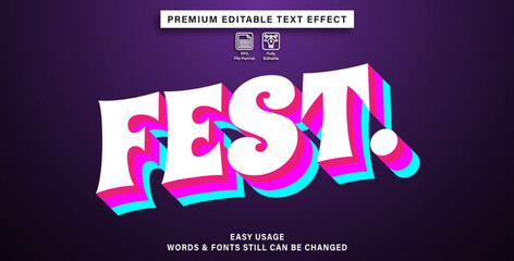 editable text effect fest