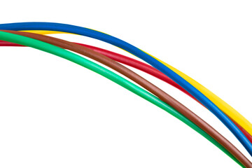 Colorful power copper electrical wire