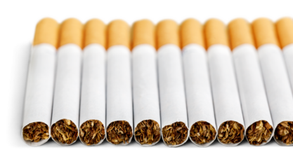 A classic filter cigarette and tobacco