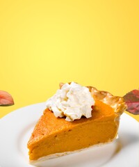 Delicious fresh sweet pumpkin cake dessert