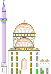 the dome of the mosque