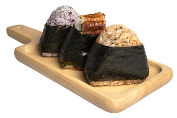 Onigiri - Japanese Rice Ball, rice triangle with seaweed