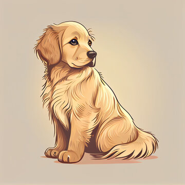 Golden Retriever Cartoon Images Browse 9 598 Stock Photos