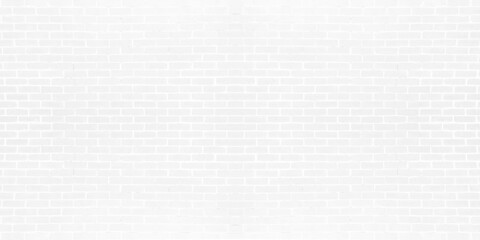 white bricks wall background. empty brick wall texture