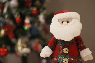 Plush Santa toy christmas tree 