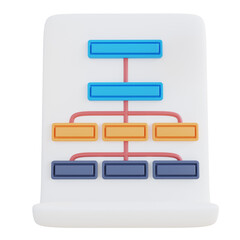 3d illustration hierarchy