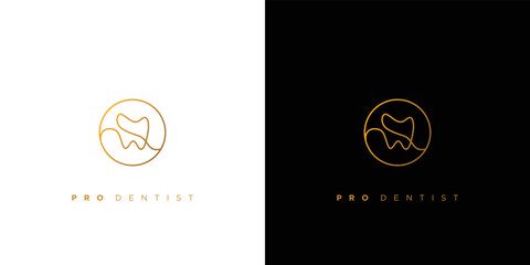 Modern and elegant  pro dentist logo design