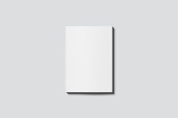 back cover of magazine mockup